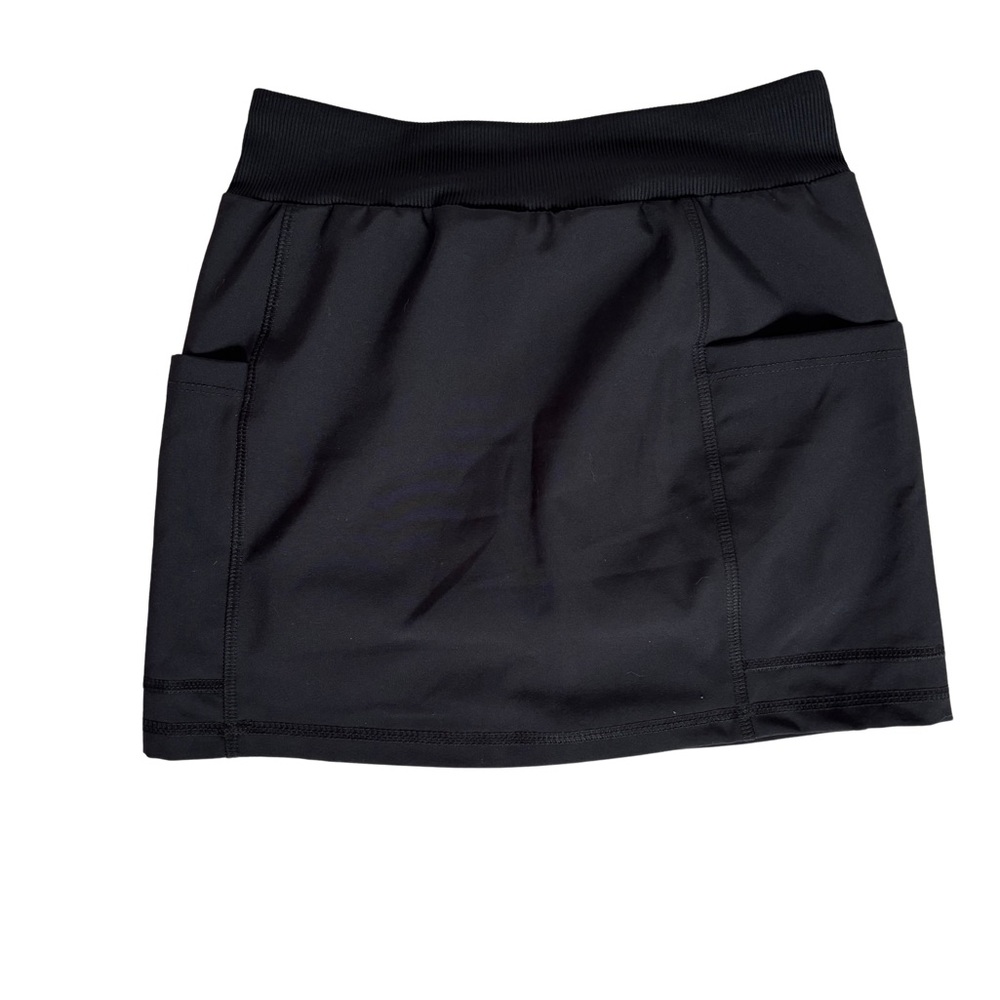 Under Armour Girls Black Athletic Tennis Skort with Pockets Size Youth Small YS - Picture 2 of 7